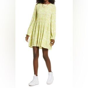 BP Print Long Sleeve Dress